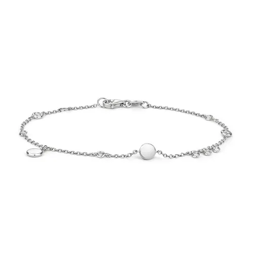 Women's 18k White Gold Diamond Bracelet in UK (0.15ct)